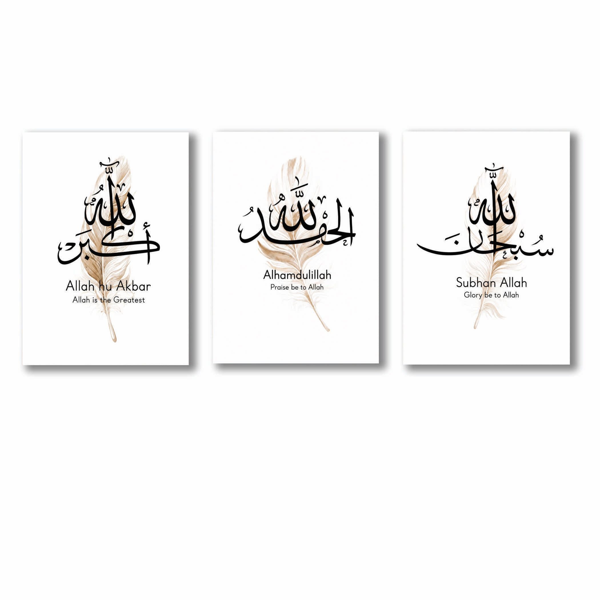 Modern Home Decor Sets - Set of 3 Premium Wall Art Photo Tiles