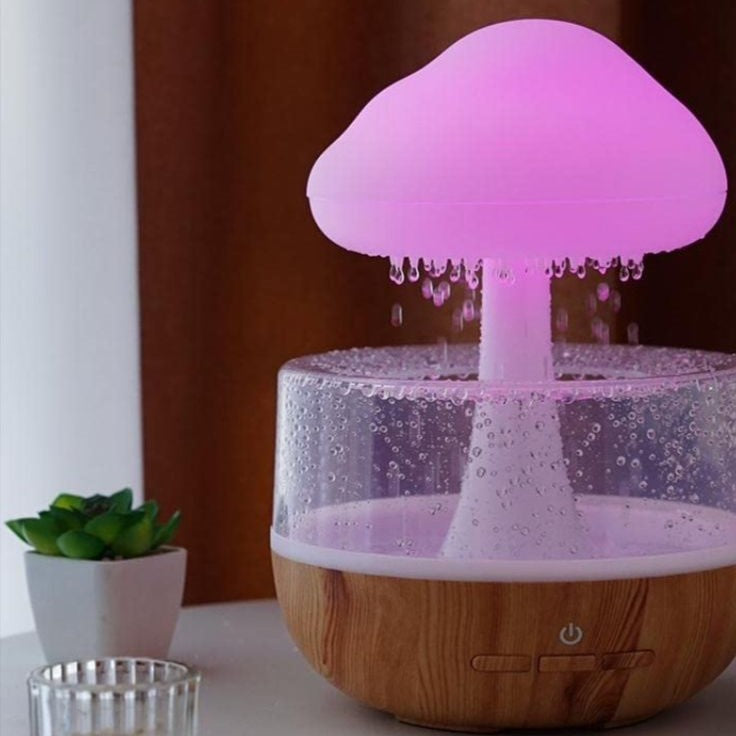 Cloud Rain Aroma Diffuser And LED Humidifier
