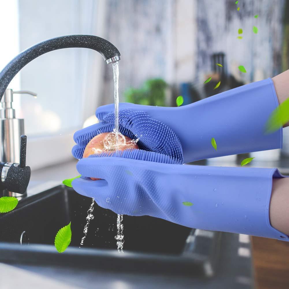 Silicon Washing Gloves High Quality Big Size - Household Accessory Designed For Cleaning And Washing