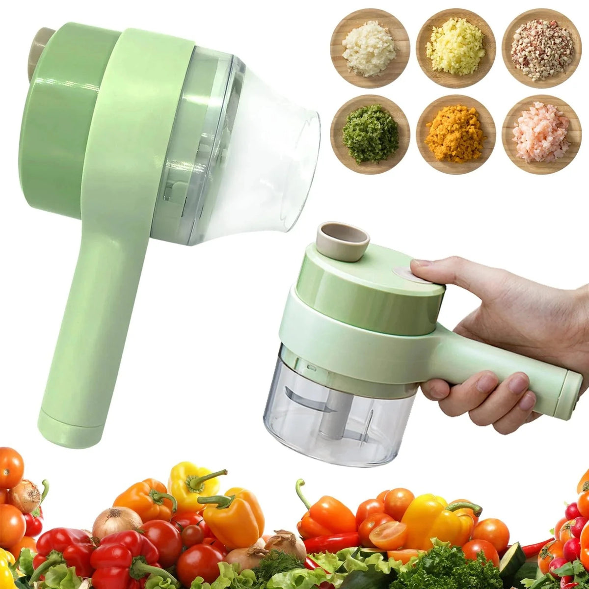 Vegetable Cutter Electric Handheld Slicer Multifunctional Food Chopper