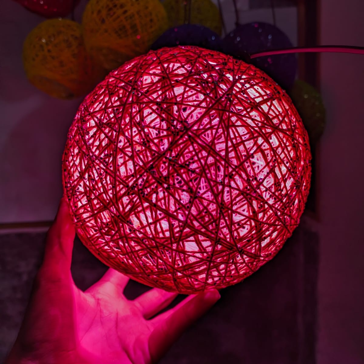String Ball Lamp - Home Decor Product Designed For Lighting And Daily Interior Decoration