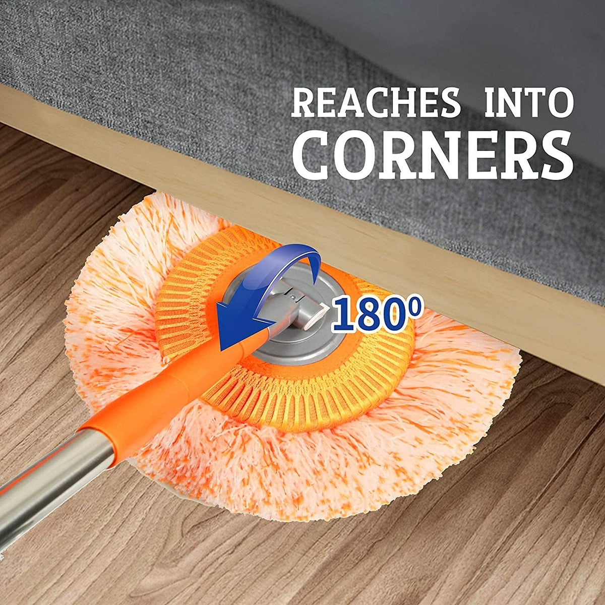 Extendable Telescopic Mop With Detachable Microfiber Cloth